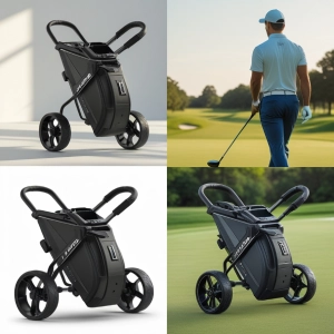 EzeGlide Smart Fold Push Cart Review - GolFesto
